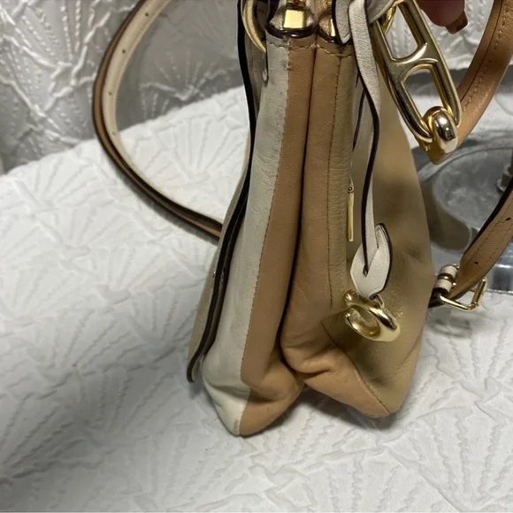 Coach Dreamer Tan and Cream Crossbody Bag - Picture 6 of 12